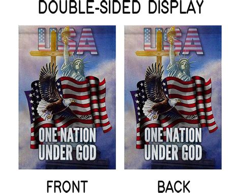 One Nation Under God America God Flag Jesus Flag Etsy