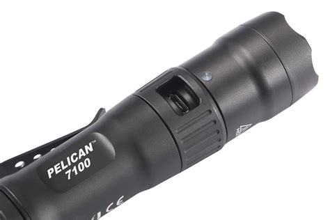 Pelican® 071000 0000 110 7100™ 695 Lm Black Tactical Led Flashlight