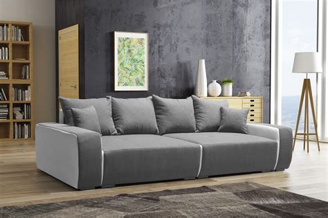 Weißes big sofa online kaufen bei otto » große auswahl top marken top service ratenkauf & kauf auf rechnung möglich » jetzt megasofa bestellen! Big Sofa Couchgarnitur REGGIO Megasofa mit Schlaffunktion ...
