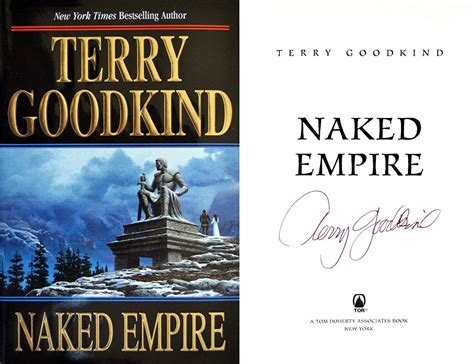 Terry Goodkind Signed Naked Empire St St Hc The Sword Of Truth Book
