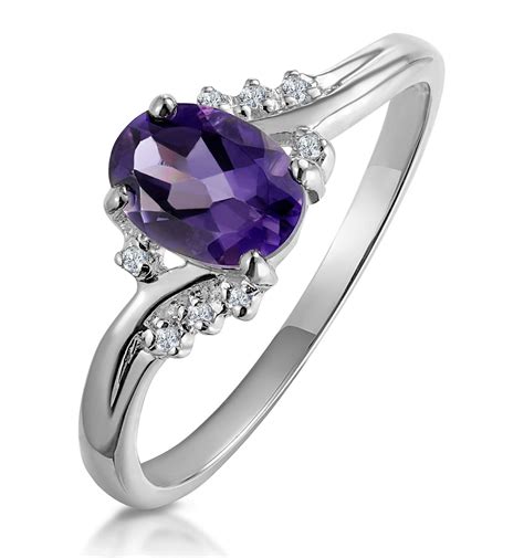 Amethyst Engagement Rings The Diamond Store