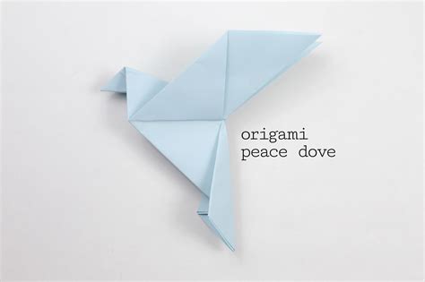 Learn How To Make A Traditional Origami Peace Dove Origami Dove
