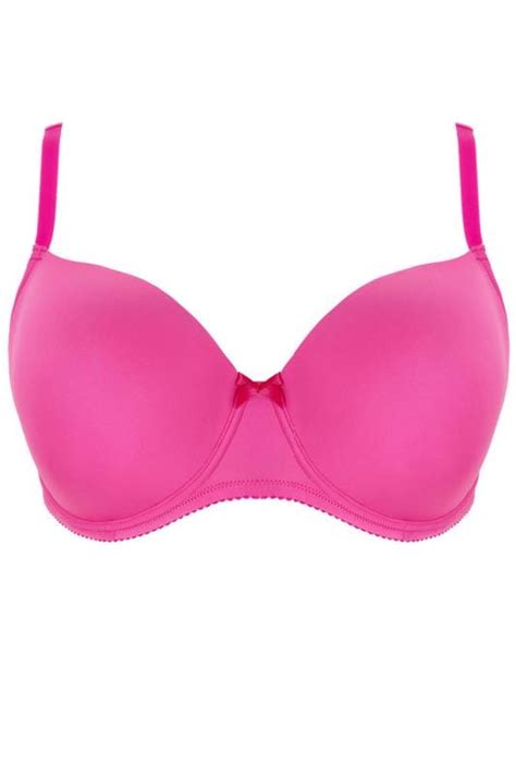 Pack Pink Polka Dot Hot Pink Moulded Balcony T Shirt Bras Yours