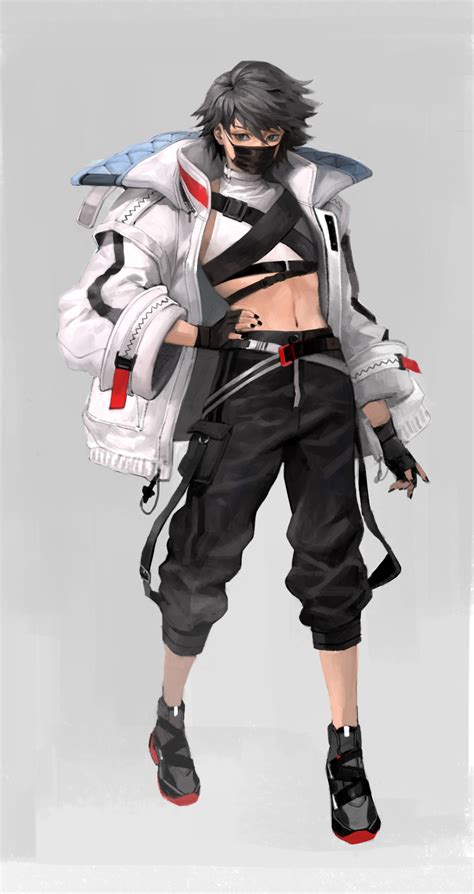 Artstation Techwear Taak Choi Cyberpunk Clothes Character Design