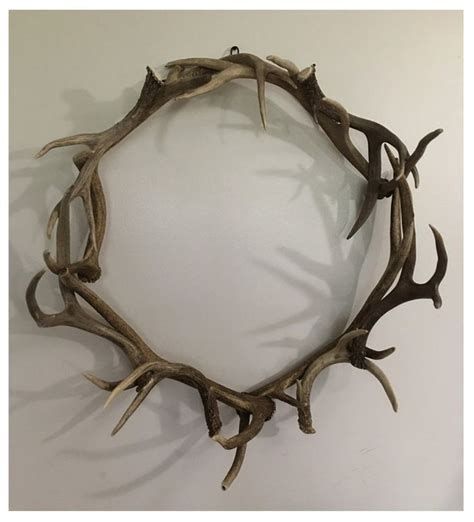 Elk And Deer Antler Wreath Garland Rustic Cabin Furniture Etsy