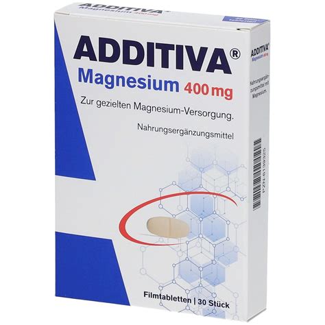 ADDITIVA Magnesium 400 Mg 30 St Shop Apotheke At