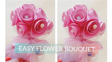 How To Make Paper Flower Bouquet Tutorial Easy Paper Flower Bouquet