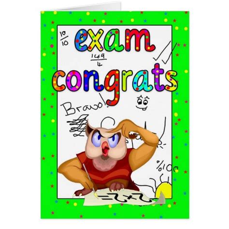 Exam Congratulations Card Exam Zazzle