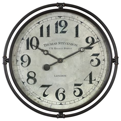 Uttermost Clocks 06449 Uttermost Nakul Industrial Wall Clock Corner