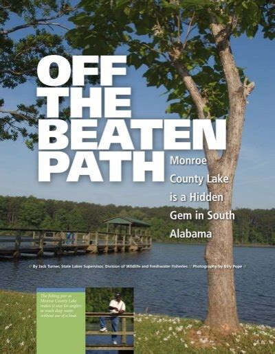 Off The Beaten Path Alabama Department Of Conservation And
