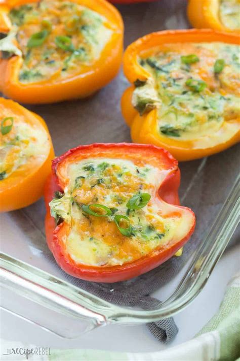 Breakfast Stuffed Peppers Oven Or Slow Cooker Video