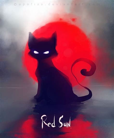 Red Sun ~ Rhiards Donskis Aka Apofiss Black Cat Art Warrior Cats Art