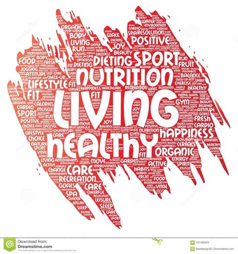 Vector Healthy Living Positive Nutrition Sport Stock Vector