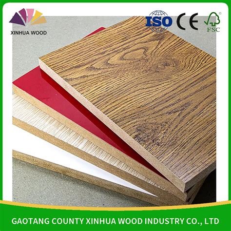 3mm-25mm Red Color Fireproof MDF Fire Rated HDF Board for Door Core