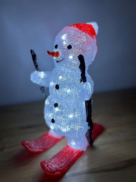 30cm Skiing Snowman Christmas Store Direct