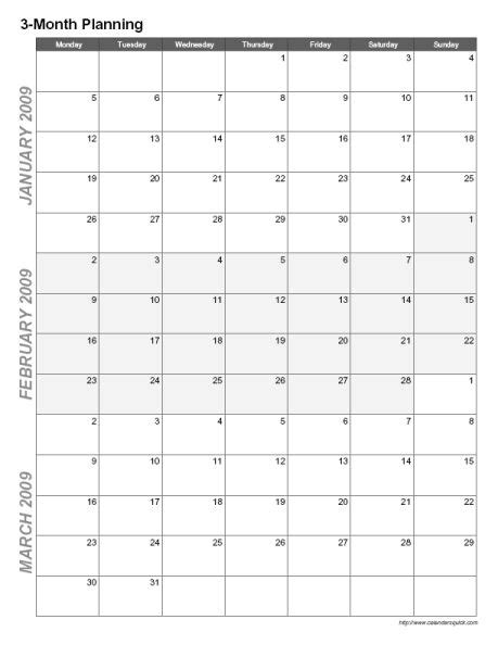 Word 2 Month Calendar Template 2 Features Of Word 2 Month Calendar