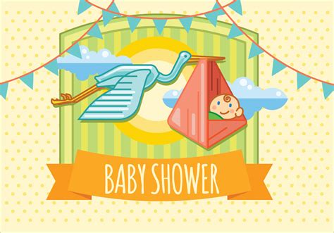 Share the joy with customizable baby shower invitations. Baby Shower Flying in the Sky with Bird. Vector Invitation Card Design - Download Free Vectors ...