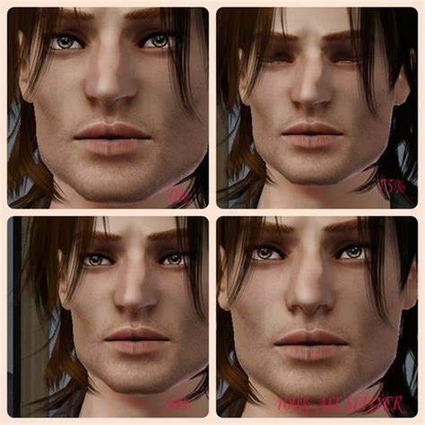 Three Slider To The Curvature Of The Nose Sliders Sims 3 Mods Sims New