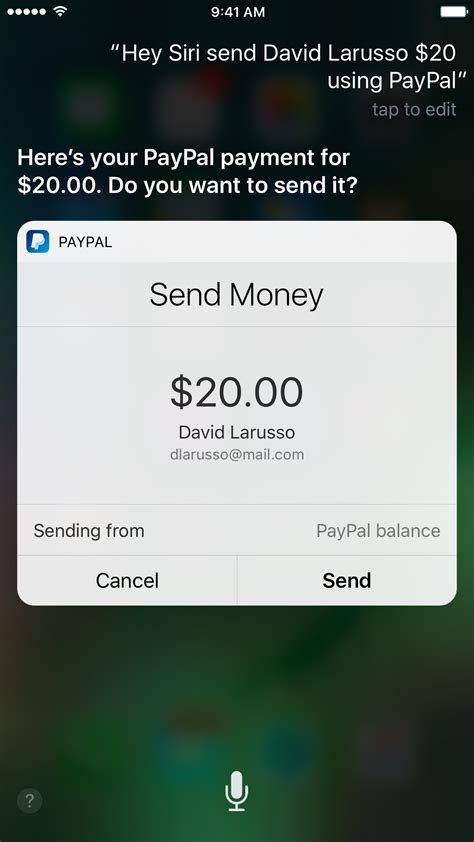 You Can Now Ask Siri To Send Money Using PayPal
