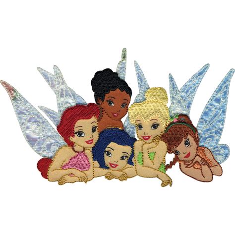 Wrights Disney Tinker Bell Iron On Applique Fairy Group 5 12x3 1pkg