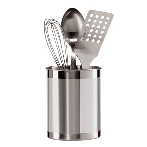 Utensil holders certainly aren't the star of any kitchen decor, but they do serve an essential purpose in the kitchen: Oggi Stainless Steel Utensil Holder - Walmart.com ...