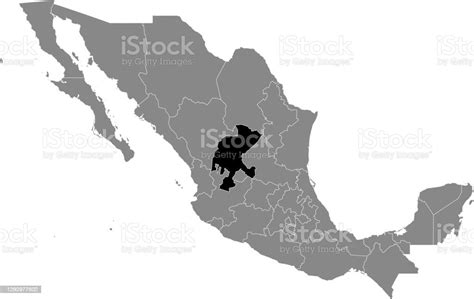 Location Map Of Zacatecas State Stock Illustration Download Image Now