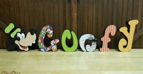 Goofy Letter Set Letter Set Craft And Wood Cutouts