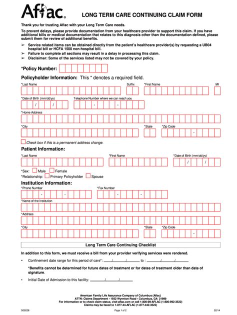 Aflac Wellness Claim S Printable 2014-2024 Form - Fill Out and Sign