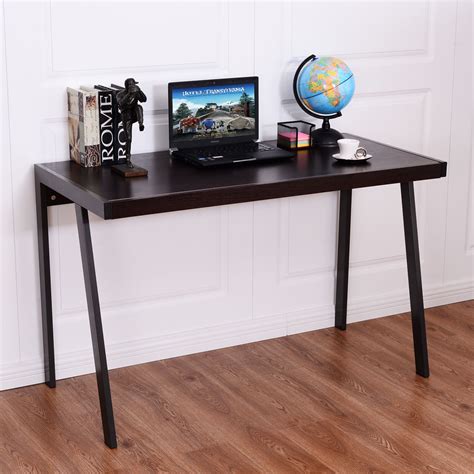 Giantex Wood Top Computer Desk Modern Pc Laptop Table Study Workstation