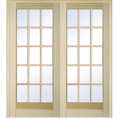 Verona Home Design Glass French Doors With Installation Hardware Kit