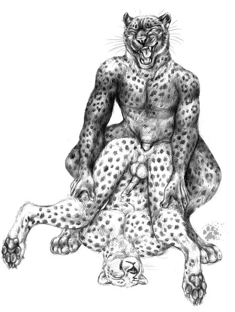 rule 34 anal anal sex black and white blotch cheetah closed eyes cum cum on self feline feline
