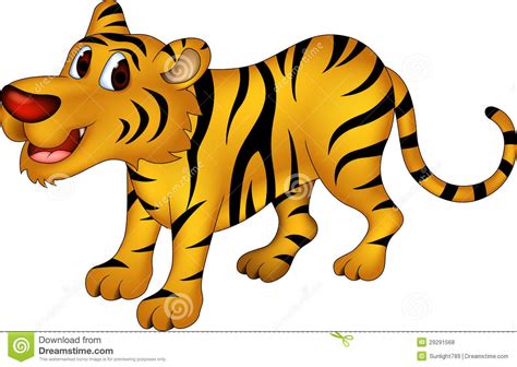 Cute Tiger Cartoon Royalty Free Stock Photos Image 29291568