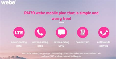 Digital mobile service provider, webe, offers malaysia's first unlimited mobile internet and voice plans that also come with unlimited sms and calls. Webe Finally Goes Official With RM79 Unlimited Data Plan ...
