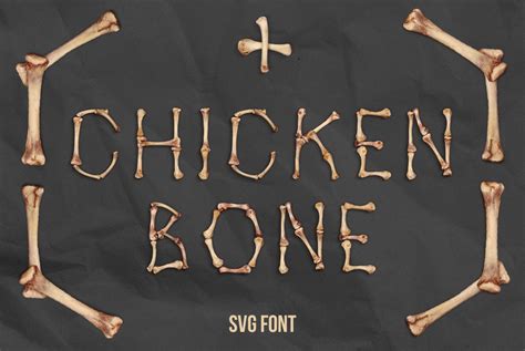 Bones Font Opentype Alphabet