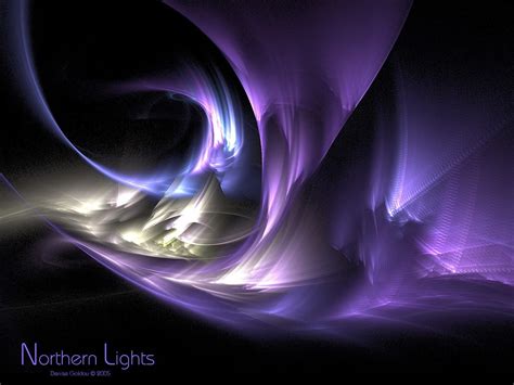 Northern Lights Digital Wallpaper Abstract Purple Shapes Digital