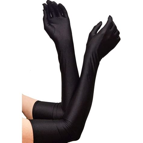 55cm Long Black Stretch Evening Gloves Audrey Hepburn Opera Prom Formal Costume Ebay