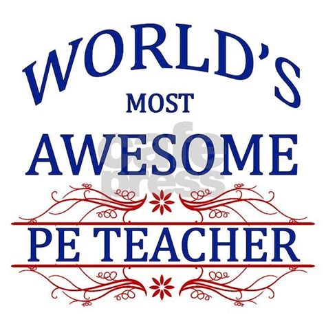 Worlds Most Awesome Pe Teacher Round Car Magnet By Worlds Best 2