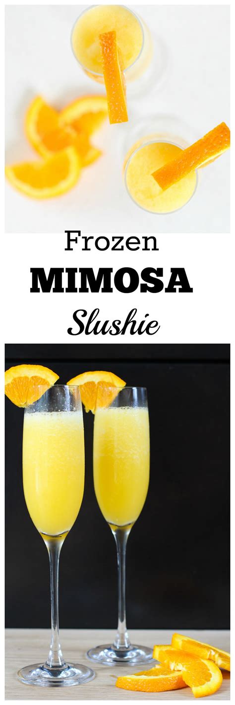 Frozen Mimosa Slushie Slushies Frozen Drinks Alcohol Fun Drinks Alcohol