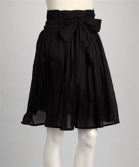 Look At This Zulilyfind Sweet Sinammon Black Bow Skirt Women By