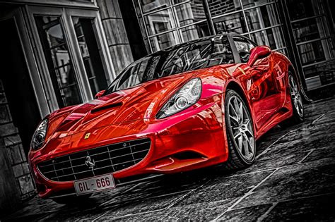 Wallpaper Red Hdr Sports Car Ferrari Performance Car