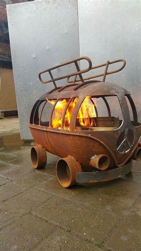 If you're building your own gas fire pit, there may be additional steps you'll want to take to ensure safety. Turn a Propane Tank into a VW Bus Fire Pit | DIY projects ...