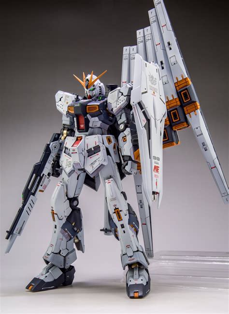 Custom Build RG 1 144 Nu Gundam DETAILED