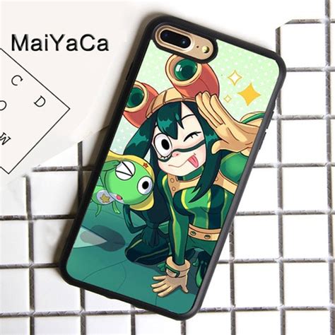 Maiyaca Asui Tsuyu Boku No My Hero Academia Pattern Tpu Rubber Phone Case For Iphone 7 6 6s 8