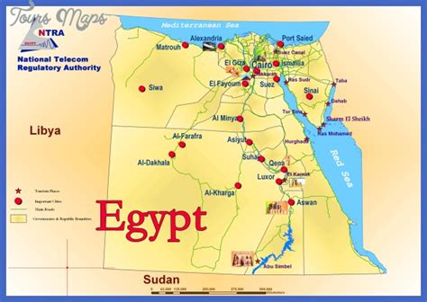 Egypt Map Tourist Attractions