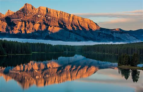 Landscape Photography Of Mountain Reflected In The Water Pixeor