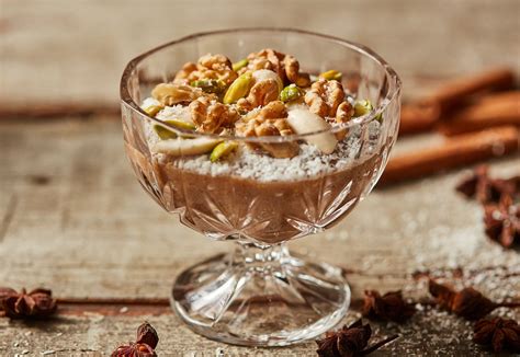 Meghli Spiced Pudding With Nuts Lebanese Desserts Raw Vegan Desserts