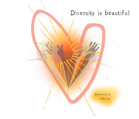 Diversity Is Beautiful Mauve Heart Yellow Sunburst Yellow Digital Art