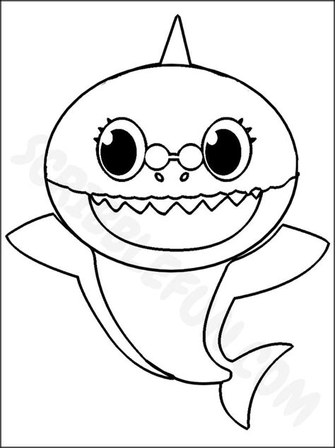 Mommy Shark Coloring Coloring Pages