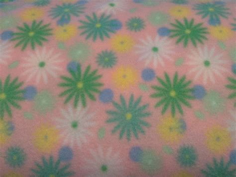 Pink Floral Fleece Fabric By The Yard By Oregonfleecelady On Etsy