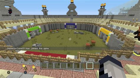 Minecraft Xbox Duel In The Brand New Pvp Arena Youtube